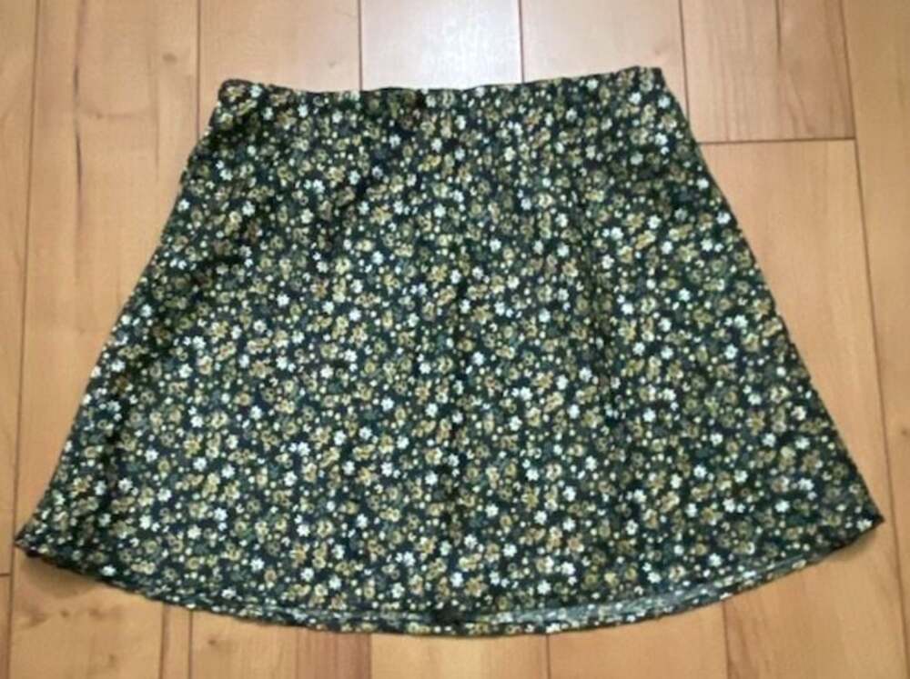 Aeropostale Floral Print Mini Skirt with Elastic Waistband